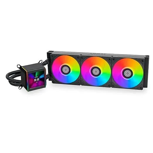 Lian Li Galahad II LCD 360mm AIO ARGB Liquid CPU Cooler Black - Anigma